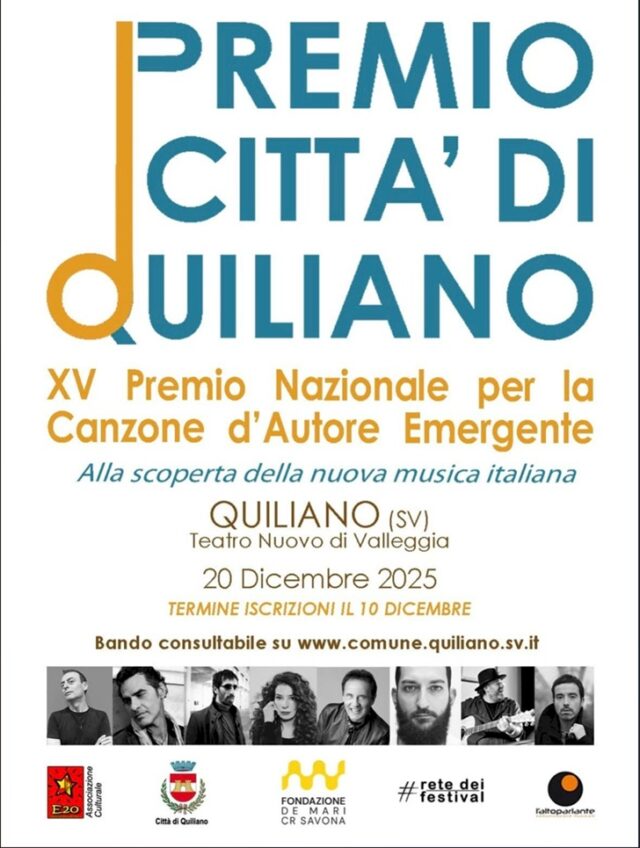 Premio Nazionale per la Canzone Emergente – Città di Quiliano