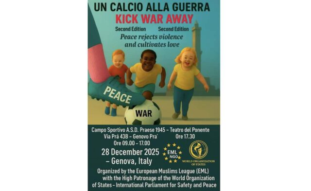 un calcio alla guerra “Un Calcio alla Guerra – Kick War Away”, Genova ospita la seconda edizione dell’evento internazionale per la pace