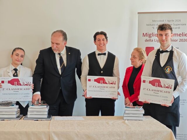 Miglior Sommelier della Liguria Junior Miglior Sommelier della Liguria Junior