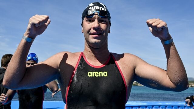 Andrea Filadelli felice per la sua performance a Golfo Aranci (Foto Andrea Masini DBM)