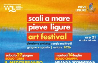 XIX “Scali a mare Pieve Ligure Art Festival”, dal 27 giugno all’8 agosto tre spettacoli fra le scogliere Scali a mare Pieve Ligure Art Festival