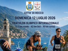 Triathlon Città di Recco 2026, domenica 12 luglio. Partenza anticipata alle 12.15 Triathlon Città di Recco