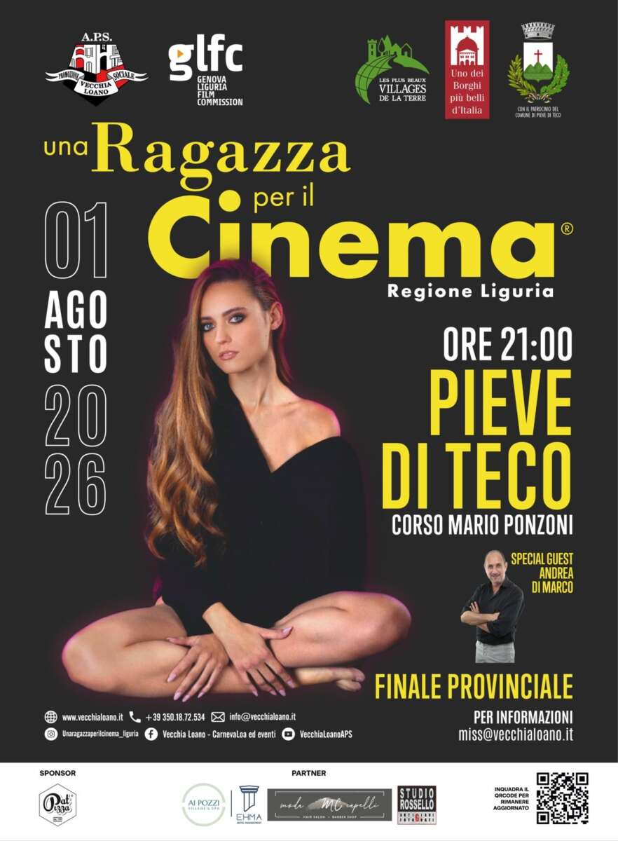 locandina una ragazza per il cinema pieve di teco