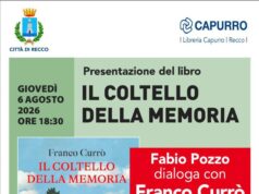 Recco – Incontro con l’autore. Franco Currò presenta suo romanzo d’esordio, in dialogo con il giornalista Fabio Pozzo