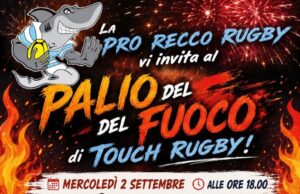 Recco: il Palio del Fuoco “accende” anche il campo della palla ovale con il Touch Rugby dei Quartieri Pro Recco Rugby