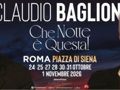 Claudio Baglioni a Roma, 7 concerti in Piazza di Siena dal 24 ottobre all’1 novembre 2026 Claudio Baglioni
