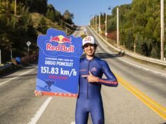L’atleta Red Bull Diego Poncelet è il nuovo skateboarder più veloce del mondo Diego Poncelet