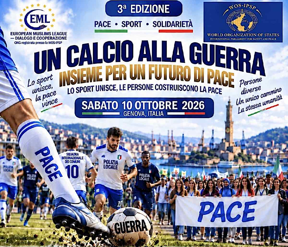 un calcio alla guerra “Un Calcio alla Guerra”, Genova unisce sport e comunità: il 10 ottobre la terza edizione